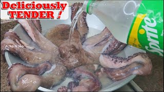 OCTOPUS RECIPE  Do not BOIL in Water Directly I show you How SUPER TENDER amp VERY DELICIOUS [upl. by Icat]