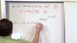 Lesson 10  Practice With Phasors AC Circuit Analysis [upl. by Ehcar336]