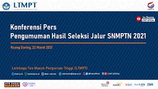 Konferensi Pers Pengumuman Hasil SNMPTN 2021 [upl. by Silvanus]