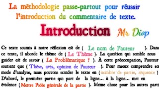 Comment Réussir le Commentaire de texte philosophique  Technique passepartout [upl. by Kwasi533]