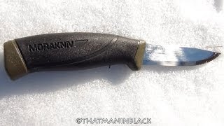 Morakniv Companion Fixed Blade Outdoor Knife with Sandvik Carbon Steel Blade OD Green 41Inch [upl. by Dj]