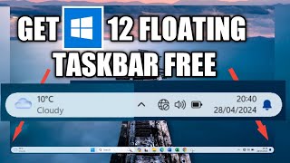 Make your windows 1011 taskbar futuristic for free [upl. by Asiat734]