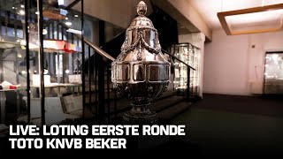 LOTING EERSTE RONDE TOTO KNVB Beker 🏆🎙️  De Eretribune [upl. by Pammy]