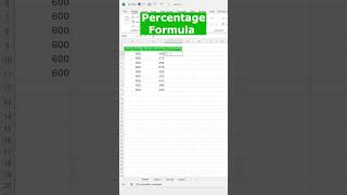 How to Calculate Percentages in Excel shorts excel [upl. by Gideon]