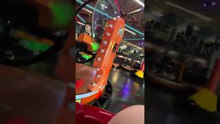 Flip Zone Bumper Cars Urban Air Trampoline Park full ride [upl. by Ielarol]