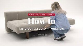 HOW TO Schlafsofa EILIS von Innovation®  Bettfunktion erklärt  Sofawunderde [upl. by Niatsirhc302]