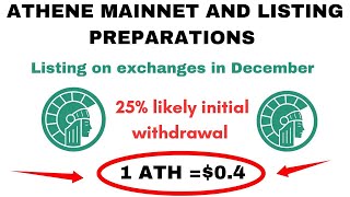 ATHENE MAINNET PREPARATIONS AND LISTING IN DECEMBER [upl. by Eelrahc158]