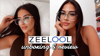 ZEELOOL UNBOXING amp HONEST REVIEW  AFFORDABLE GLASSES HAUL [upl. by Tracy]