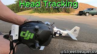 Head Tracker Demo Dji o3 Fpv Rc plane V2 goggles [upl. by Estis]