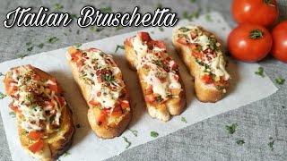 How to make Italian Bruschetta  Classic Italian Bruschetta  Easy amp quick appetizer [upl. by Maccarthy343]