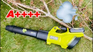 Ryobi battery powered blower review RY404130 [upl. by Edan818]