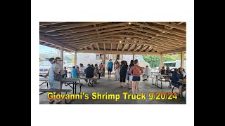 4K Giovannis Shrimp Truck in Kahuku on 92024 in Oahu Hawaii [upl. by Pedaias937]