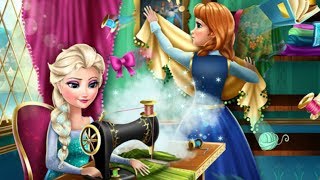 Elsa and Anna Frozen Designer Rivals Online Game [upl. by Oirramed934]