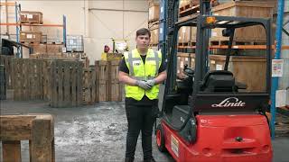 Forklift Training Counterbalance Forklift Pre Use Check [upl. by Acired]