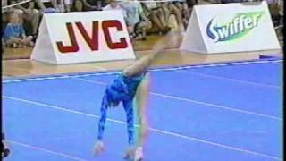 Yvonne Tousek  2000 Canadian Olympic Trials Floor Exercise [upl. by Lindsy]