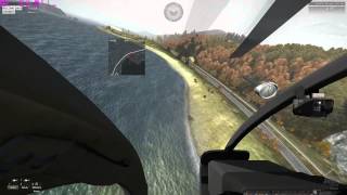 Arma 3 Chernarus Flying down the coast 1080p Maxed Settings Ultra [upl. by Rednaeel]