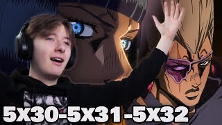 HES BACK  JJBA Part 5 Episode 30 31 and 32 Reaction [upl. by Yetnruoc264]