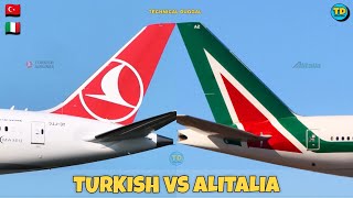 Turkish Airlines Vs Alitalia Comparison 2024 🇹🇷 Vs 🇮🇹 [upl. by Tolliver190]