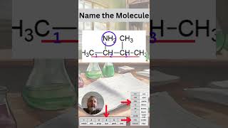 Naming organic molecules Amines  3methylbutan2amine nomenclature organicchemistry study [upl. by Annaek]