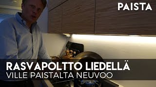 Hiiliteräspannun rasvapoltto liedellä [upl. by Eelrac123]