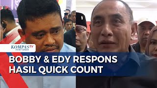 Cagub Sumut Bobby Nasution amp Edy Rahmayadi Tanggapi Hasil Quick Count Pilkada [upl. by Nolyarb]