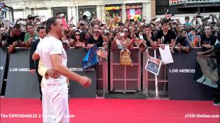 JeanClaude Van Damme  The Expendables 2 Premiere  Spain [upl. by Viridis]