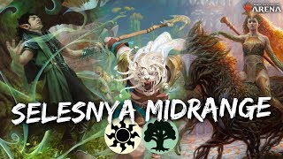 Selesnya Midrange MTG Arena  GW Proliferate Deck in WAR Standard [upl. by Anohr]