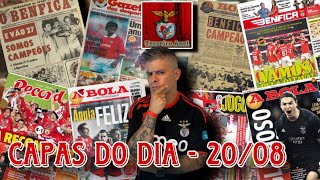 BENFICAREVISTA IMPRENSA 20 Agosto BESTE PARA MÊS E MEIO E BENFICA INSISTE EM LATERAL DIREITO 🦅🔴⚪️ [upl. by Nomahs]