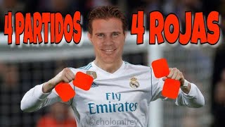 Felix Brych 4 partidos 4 rojas al rival del Real Madrid [upl. by Renaxela]