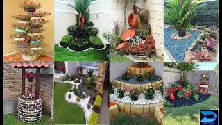 2024s Corner Garden And Yard Corner Ideas Corner Garden Landscape Design Pebble Craft Rock Garden [upl. by Bette-Ann]