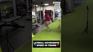 🎾🏃‍♂️Lateral movements speed in tennis [upl. by Ahseikram]