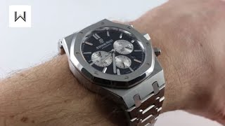 PreOwned Audemars Piguet Royal Oak Chronograph 26331STOO1220ST02 Luxury Watch Review [upl. by Aibsel]