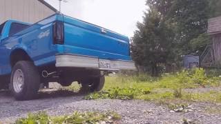 1994 Ford F150 49 Inline 6 Flowmaster 44 Dual Exhaust [upl. by Anuahs]