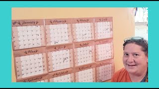 Large Dry erase Wall calendar Hadley Designs [upl. by Aelem]