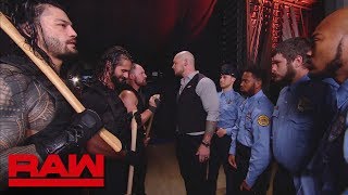 The Shield are forced to leave the building Raw Sept 10 2018 [upl. by Efram498]