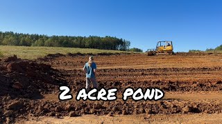 Build Your Dream TWO ACRE Farm Pond in No Time [upl. by Weksler]