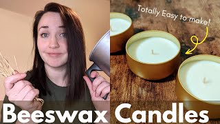 How to Make Beeswax Candles  Beeswax Candle Tutorial for Beginners [upl. by Dicky]