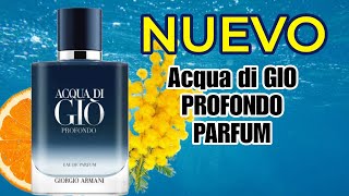 ACQUA di GIO PROFONDO PARFUM [upl. by Ellerad]