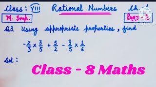 💯Important questions of rational numbers for class 8 Part 2  Rational numbers class 8 [upl. by Pena222]