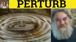 Perturb Perturbation Meaning Perturb Examples Perturbed Definition GRE Vocabulary [upl. by Ecirb428]