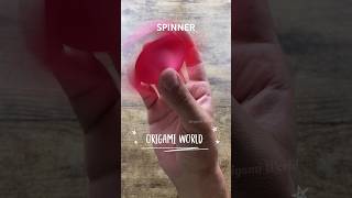 ORIGAMI SPINNER TOY EASY TUTORIAL  HOW TO MAKE ORIGAMI SPINNER  DIY PAPER SPINNER TOY ANTI STRESS [upl. by Gurl606]