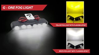 AUTOPOWERZ Smarter Ride 6 LED YellowWhite Flashing Universal Fog Light for all type Vehicles [upl. by Abert447]