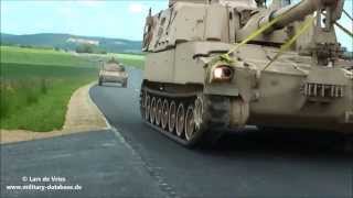 2014  Combined Resolve II  M1 Abrams M109 Paladin M88A2 Hercules  JMRC Hohenfels [upl. by Sinegold]