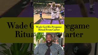 Dwyane Wade’s Pregame Ritual Came from Vince Carter 🔥 dwyanewade vincecarter nba basketball [upl. by Cockburn]