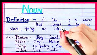 Definition of noun in English what is noun in English  Example of nouns  Types of nouns [upl. by Goodspeed]