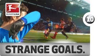 Top 10 Strange Goals  201314 Season [upl. by Nottarts]