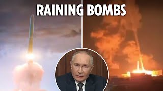 Chilling new vid shows how Putins hypersonic missile blitzed Ukraine as UK warns its ready for war [upl. by Erimahs]