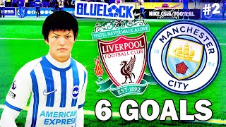 ISAGI SCORES A DOUBLE HATTRICK Player Career mode [upl. by Yks826]