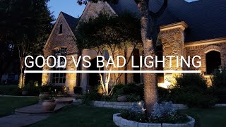 Good vs Bad Lighting Outdoor lighting examples [upl. by Valma229]