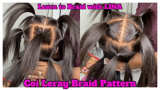 How to Coi Leray Braids  Easy Way To Part  Jumbo Knotless DETAILED [upl. by Idnor]